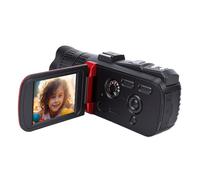 Annadue Caméscope Numérique, Zoom Numérique 1080P 18X, écran Rotatif de 3 Pouces à 270 °, doté d'une Stabilisation électronique de l'image et d'un Mode de Vision Nocturne.pour Les Voyages, (Rouge)