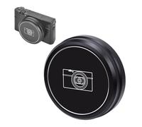 Annadue Capuchon D'objectif D'appareil Photo 56 Mm, Couvercle en Alliage D'aluminium Anti-Empreintes Digitales avec Rembourrage Doux, pour RX100 M6 M7 ZV1F ZV1 M2 SX710 720 730 740