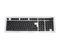 Annadue Capuchons de Clavier 110 Touches, Clavier Mécanique Portugais Brésilien Translucides pour 61 64 68 84 87 96 98 100 104 108 Touches (Black)