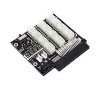 Annadue Carte Adaptateur D'alimentation Compatible avec Dell D750E S6 S7 | Matériau PCB, 12 Connecteurs PCIe 6 Broches, Compteur de Tension LED intégré, adapté pour D200E S2