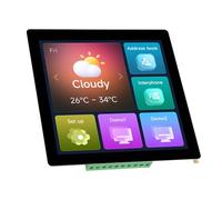 Annadue Carte de Développement LCD Tactile Capacitif -S3, 4 Pouces 32 Bits WiFi BLE5, écran Tactile Capacitif 480 X 480 pour Projets IoT HMI