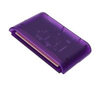 Annadue Carte de Jeu 4000 en 1, Compatible avec les Consoles Mega Drive MD1, MD2, MD3, CD X et 32X, avec une Carte Mémoire de 8 Go, pour Jeux Master System et 32X. (Violet transparent)