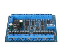 Annadue Carte D'extension 16 Entrées 16 Sorties avec 6 Commandes, DC 6,5-30 V, Installation sur Rail DIN35 et C45 Commutateur de Télécommande RS485 Module IO PLC