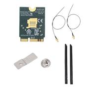 Annadue Carte Fil WiFi 6E, M.2 NGFF 5.2 4200Mbps Tri Band 2,4 GHz Adaptateur Réseau 6 GHz, avec Antenne 8DBI, pour 10 11