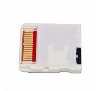 Annadue Carte Flash de Jeu Vidéo pour Console de Jeu 2DS 3DS, Carte Mémoire Flash Personnalisable avec Mémoire Intégrée de 64 Go, Cartouche de pour Les Jeux (White)