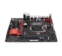 Annadue Carte Mère D'ordinateur B150M V3, 2X DDR4 DIMM M ATX PCI E 3.0, Carte Mère de Bureau LGA 1151 pour Core I7 I5 I3 1x PCIE X16 4X SATA III 1x M.2 DVI USB2.0