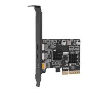 Annadue Carte PCIe de Type C, Carte PCIe USB3.0 10G avec Vidéo DisplayPort 4K 60 Hz, pour Ordinateur de Bureau avec Matériaux de Circuit imprimé FR4, PCB plaqué Or et Conversion de