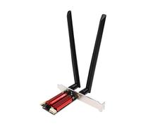 Annadue Carte Réseau Fil PCIe Double Bande 2,4 GHz 5 GHz 433 Mbps avec Bluetooth 4.1, Antennes 8 DBi, pour Bureau Gaming Streaming