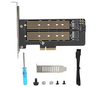 Annadue Carte Riser pour Windows/OS X/Linux, M Key/B Key Disque Dur, SSD vers PCIE SATA Dual-Disk Transfer Card Expansion, Safe to Use, PH39