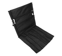 Annadue Chaise de Sol de Plage, Chaise de Camping Légère et Portative Pliante avec Support Dorsal Réglable, de Sol d'extérieur Respirante pour la Pêche (Black)