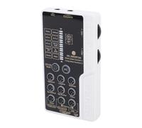 Annadue Changeur de Voix Portable, Carte Son BT Live avec 16 Effets, 8 Modes Vocaux, Réduction du Bruit, pour Téléphone Portable, Ordinateur, Tablette