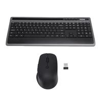 Annadue Chargeur sans WIRESS et Combo de Souris, Combo de Souris Compacte de Clavier à 2,4 GHz avec pavé de PC, Ordinateur Portable Rechargeable, Silencieux, Pleine Grandeur, pour PC,