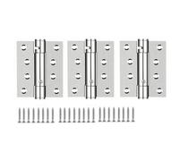 Annadue Charnières de Porte Robustes 4in à Billes Cachées, Argent,