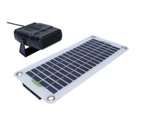 Annadue Chauffage à Panneau Solaire 30 W, Chauffage D'appoint Portable Monocristallin avec Boîtier de Batterie et Contrôle de la Température, pour Voiture, Animalerie, Camping, Ut