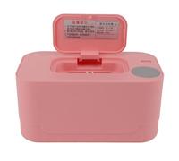 Annadue Chauffe-lingettes Compact pour bébé pour Maison et Véhicule (Pink | Distributeur de lingettes humides Portable, chaleur constante, contrôle Intelligent de la température, joint, voyage léger