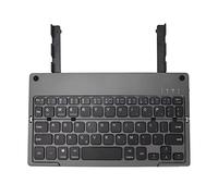 Annadue Clavier Bluetooth Pliable, Clavier sans Fil Portable avec Support/Fente Intégré, Clavier Pliable de Poche Rechargeable, Clavier Multi-appareils pour iOS Android Phone Tablet