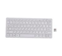 Annadue Clavier Coréen, 2,4 GHz sans Fil, 78 Touches, Petit Clavier Fin et Léger avec Design Anti-éclaboussures, pour PC Portable, Utilisateurs de Langue Coréenne