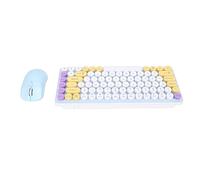 Annadue Clavier D'ordinateur de Bureau Léger Rond Rétro à 85 Touches, Conception Bluetooth sans Fil, Touches Détachables pour Le Bricolage, adapté aux Jeux et au Bureau