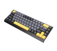 Annadue Clavier D'ordinateur Filaire, Silencieux, Anti-Image Fantôme, Fin, rétroéclairé RVB, Interrupteur à Ciseaux, Compact 68 Touches, pour Le Travail et Les Jeux (Gris Noir)