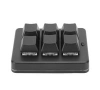 Annadue Clavier Mécanique Filaire USB à 6 Touches MK623U, Clavier Programmable Macro personnalisé pour Les Jeux sur PC et Le Bureau (Black)