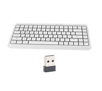 Annadue Clavier sans Fil 2,4 G, 5.1 Double Mode 84 Touches, Commutateur à Ciseaux Silencieux, avec pavé Numérique et Touches de Raccourci, pour 11 10 8 7 OS OS X Ordinateur Portable (White)