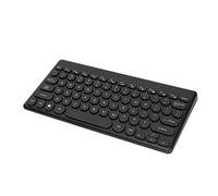 Annadue Clavier sans Fil 2.4G, Clavier Compact et Mince avec Récepteur USB, 78 Touches, pour Ordinateur Portable/PC/Ordinateur, Disposition QWERTY UK, (Noir)