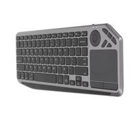 Annadue Clavier Tactile sans Fil, Clavier TV Tactile sans Fil /2.4G avec Pavé Tactile, Clavier Multimédia Rétroéclairé Coloré pour iOS,