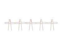 Annadue Clips de Page de Livre en Acier Inoxydable galvanisé pour Partitions de Piano, Support de Page de Musique Portable, Paquet de 10 Robustes pour Lire, Cuisiner, Jouer de la Musique (Or Rose)