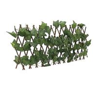 Annadue Clôture de Haies Artificielles, écran de confidentialité Extensible, Protection Solaire, Plante de Haie Topiaire Artificielle Imperméable pour Jardin (Feuilles de vigne vierge)