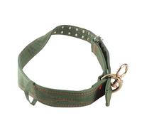 Annadue Collier de Vache en Toile, Collier de Mollet Réglable à 4 Couches avec Boucle en Métal à 2 Rangées, Sangle de Cou de Vache pour Mouton, Bétail, Chèvre, Cheval (L)