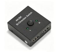 Annadue Commutateur Bidirectionnel HDMI, 8K 60Hz 4K 120Hz 40Gbps Répartiteur Bidirectionnel HDMI 2.1 1 en 2 Sorties/2 en 1 Sortie, Commutateur Bidirectionnel en Métal pour, pour