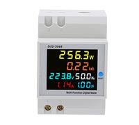 Annadue Compteur d'énergie Intelligent monophasé, 220 V Watt-heure avec écran LCD, Compteur d'électricité de Type Rail AC 40,0 300,0 V pour la Maison, Idéal pour la de la Maison