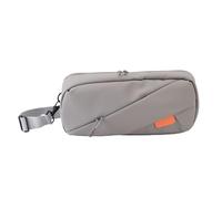 Annadue Console de Jeu Boîte de Transport, Sac de Voyage à L'épreuve des Chocs pour ROG Ally & Steam Deck avec Bandoulière Réglable et Poches en Maille (Silver)