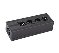 Annadue Construction Robuste, Distribution de Signal de Précision, Répartiteur de Son Symétrique XLR 1 Femelle vers 4 Mâles avec fidélité de qualité Diffusion pour une Large