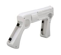 Annadue Contrôleur de Pistolet pour Consoles de Jeu Blanc, Poignée de Contrôleur de Jeu de Tir Verrouillable pour Jeux de Chasse Jouez à des Jeux de Tir sur la Console