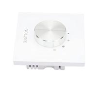 Annadue Contrôleur de Volume pour Maison Intelligente 5 Niveaux Panneau ABS | Bouton de réglage, stéréo double canal, musique de fond, câblage facile, couvercle transparent.
