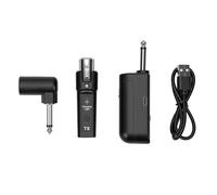 Annadue Convertisseur de Microphone sans Fil 2,4 G Émetteur et Récepteur de Microphone 2,4 G Adaptateur de Micro sans Fil Anti-interférence Stable Portée de 30 à 50 M avec Appairage Facile