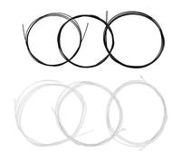 Annadue Cordes de Guitare Classique, Jeu de Cordes de Guitare en Nylon pour Débutant Professionnel, Accessoire d'instrument de Musique à Haute Tension, 3 Noires et 3 Blanches pour Acoustique