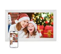 Annadue Crame d'image Numérique WiFi de 15,6 Pouces, FHD Smart Cloud Smart Cloud Frame avec Rotation Automatique de Mémoire de 32 Go, pour iOS (Prise UE)