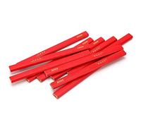 Annadue Crayons de Charpentier, Crayons de Menuiserie Octogonaux de 170 Mm, Outil de Marquage du Bois Dur Rouge pour les Constructeurs, de Menuisier de Menuiserie, 10 Pièces pour la de Construction