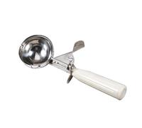 Annadue Cuillère à Glace en Acier Inoxydable avec Levier de Dégagement, Cuillère à Fruits Pratique de 5,7 Cm avec Poignée en Plastique Antidérapante, Outil de Cuisine Ergonomique pour Pâte à (6,8 cm)