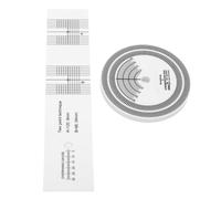 Annadue Disque Stroboscopique pour Plateau Tournant, Outil D'étalonnage de Vitesse pour 33 1/3 et 45 Tr/min avec Réglage de L'angle de Tête, Compatible avec les Tourne-disques