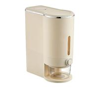 Annadue Distributeur de Riz à Pression avec Tasse à Mesurer, Fenêtre Transparente, Récipient de Stockage de Grains scellé Amovible, Boîte de Riz capacité de 10 Kg pour Garde-manger de Cuisine (#1)