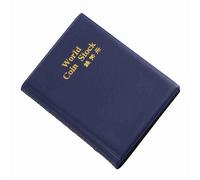Annadue Dossier de Stockage de Pièces de Monnaie du Monde, 120 Pochettes, Album de Pièces de Monnaie de 10 Pages, Livre de Support de Collecte d'argent, Livre de de pour Collectionneurs (Blue)
