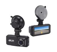 Annadue Double Caméra de Tableau de Bord Avant et Arrière 4K 1080P, écran LCD de 3,0 Pouces, Contrôle par Application WiFi, Capteur G, Détection de Collision, Moniteur de Stationnement