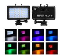 Annadue Éclairage vidéo Lampe de plongée, Lampe vidéo LED étanche jusqu'à 40 m (130 Pieds) Éclairage de plongée RGB sous-Marin 5000-6000K pour la Photographie, la vidéographie et