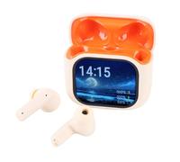 Annadue Écouteurs de Traduction de L'IA en Temps Réel, 140 écouteurs de Traducteur de Langue, Appareil de Traduisage 3-en-1, Bluetooth 5.4 Traduire Les écouteurs pour L'apprentissage des (Beige)