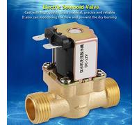 Annadue Électrovanne électrique en Laiton 12V BSPP G1/2, 2 Voies N/C