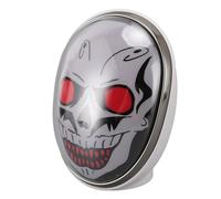 Annadue Enceinte Bluetooth Tête de Mort, Bluetooth 5.0, Portable et sans Fil, avec Lumières LED Colorées et Basses Immersives, Idéale pour Une Fête d'halloween ou Une Décoration i (White)