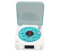 Annadue Enceinte Bluetooth Waves, Tourne-Disque Vintage Waves avec Lumière Ambiante et Affichage de L'heure, Lecteur de Musique Rétro pour Un Sommeil Relaxant (White)